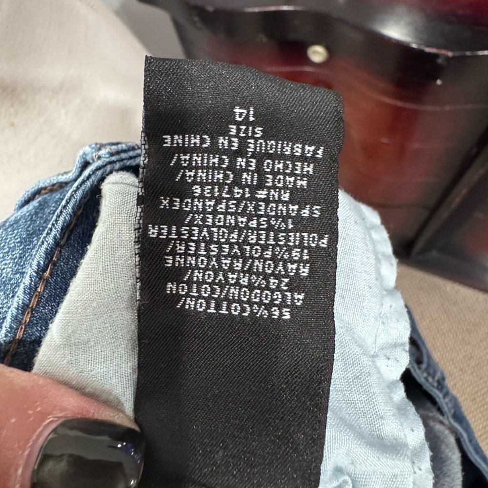 1822 Denim Women's Blue Skinny Jeans - Picture 9 of 10